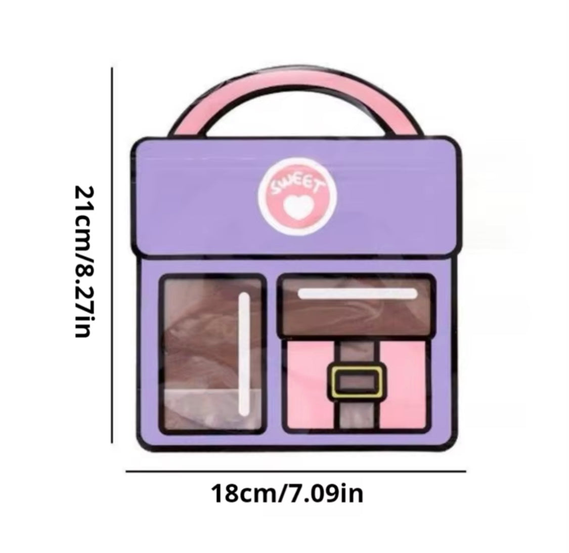 Set Of 4 Zip Lock Bag, Kids School Bag Shape Packing Bag, Cartoon Candy Cookie Bag Set Of 4 Zip Lock Bag, Kids School Bag Shape Packing Bag, Cartoon Candy Cookie Bag